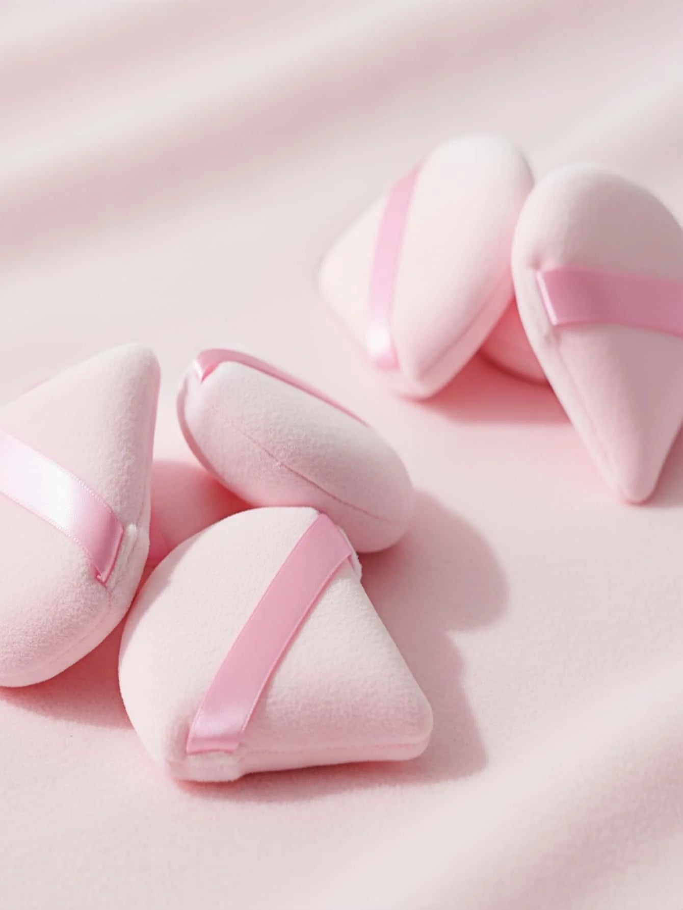 Dual-Sided Pink Powder Puff 5-Pack