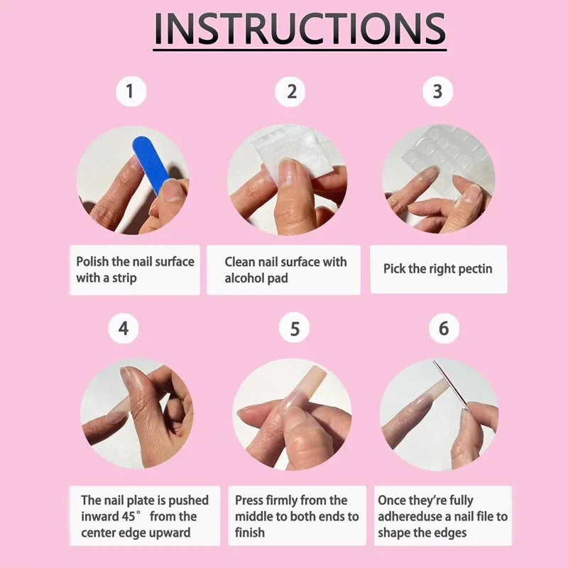 24PCS Duck Press on Nails