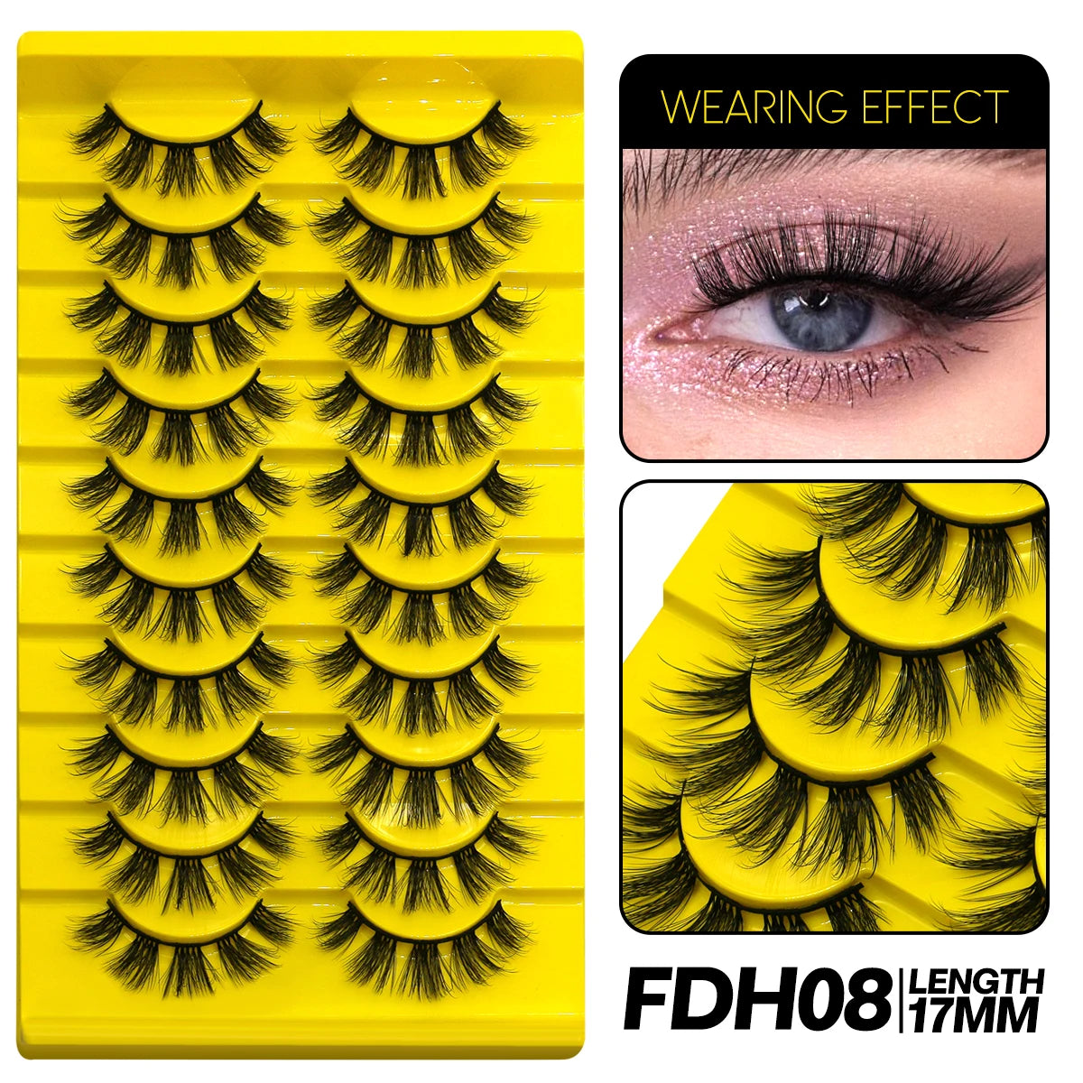 9/10 Pairs Assorted Mink False Lashes