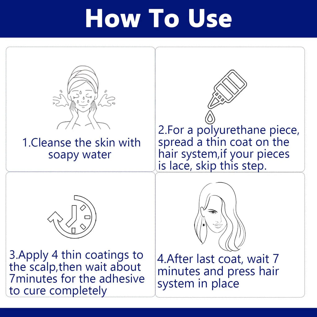 6 pc Wig Adhesive and Glue Remover Set