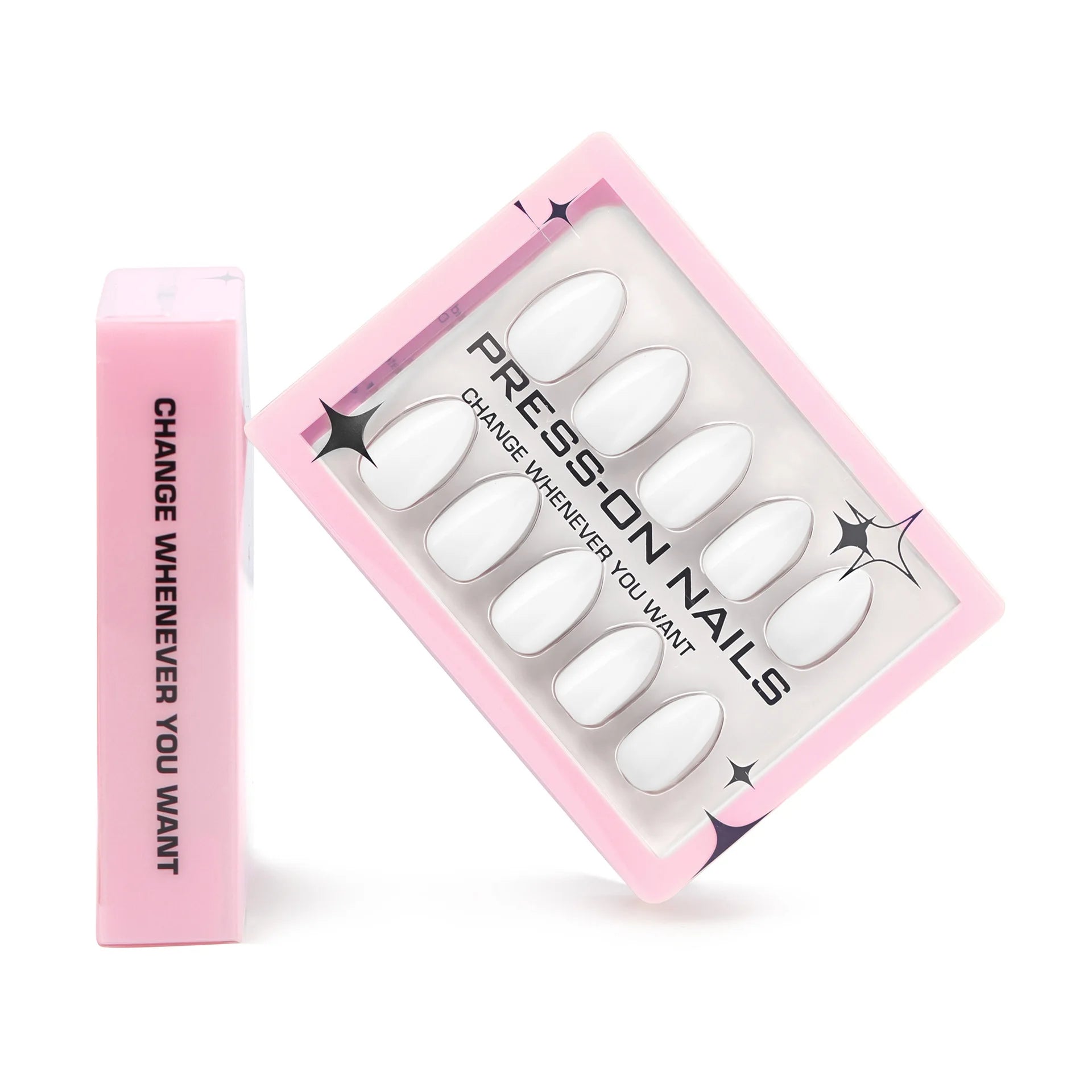 30PCS Solid Color Short Press On Nails