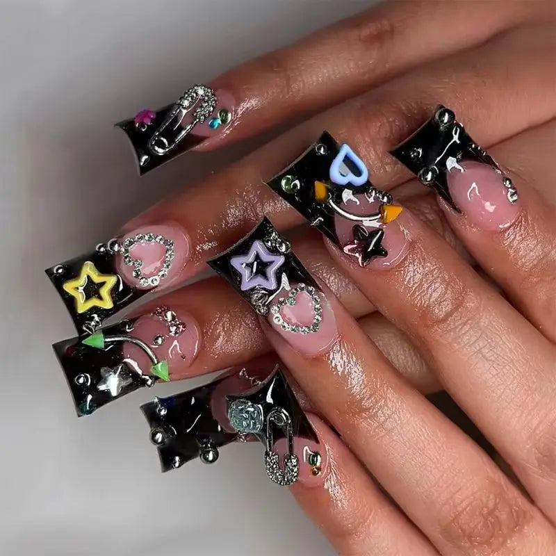 24PCS Duck Press on Nails