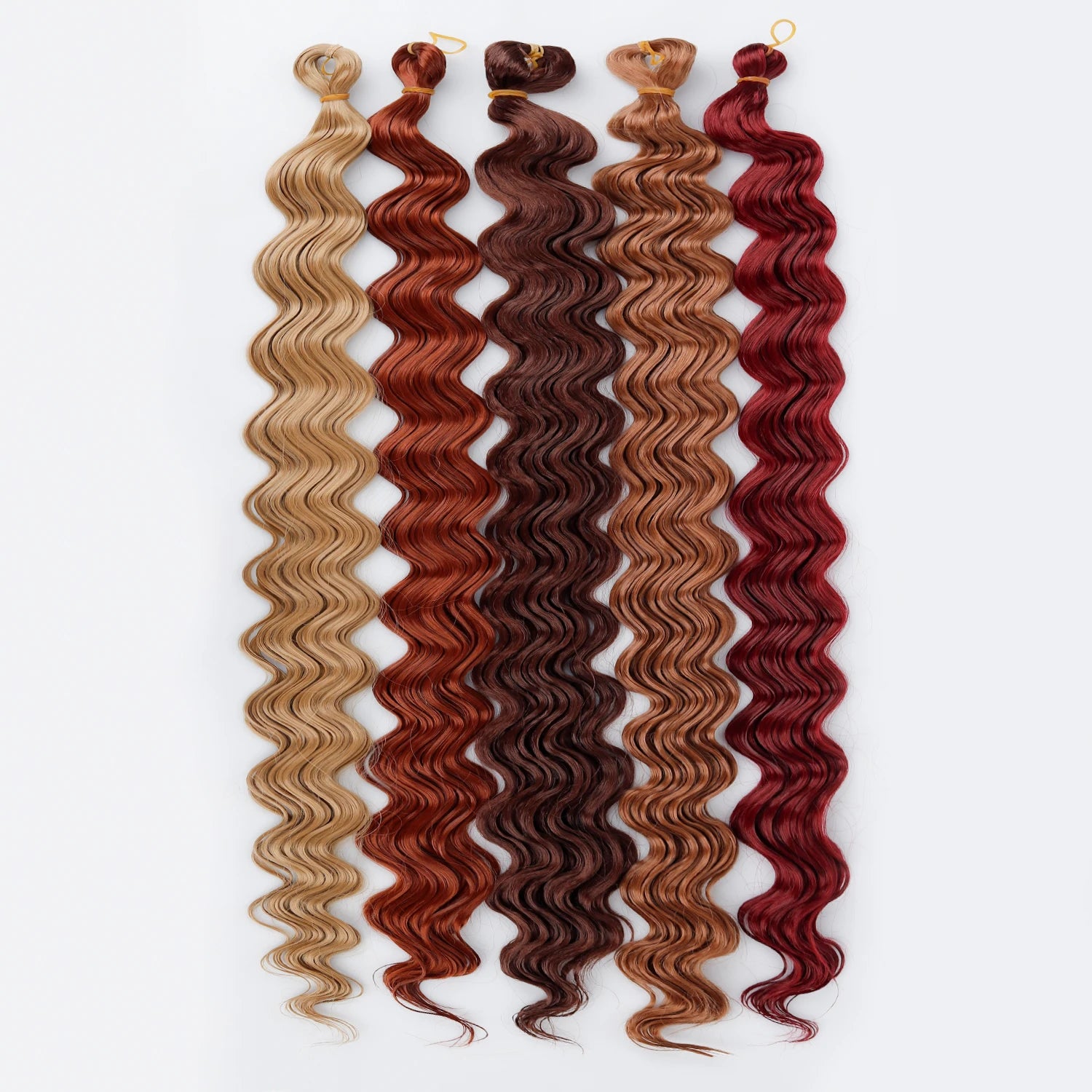 Crochet Hair 30inch 150g Boho Curly Wavy Braiding Hair Deep Water Ocean Wave Synthetic Bohemian Crochet Braids For Women Girls