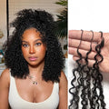 Knotless Pre Separated Human Hair Crochet Extensions Small Spirals Curly Virgin Feather Hair Bundles Pixie Curl Boho Twist Braid