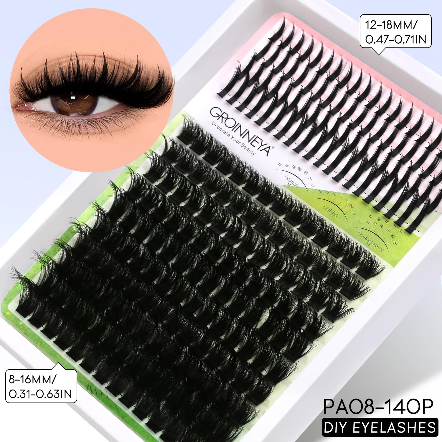 Layered DIY Full Kit Lash Clusters