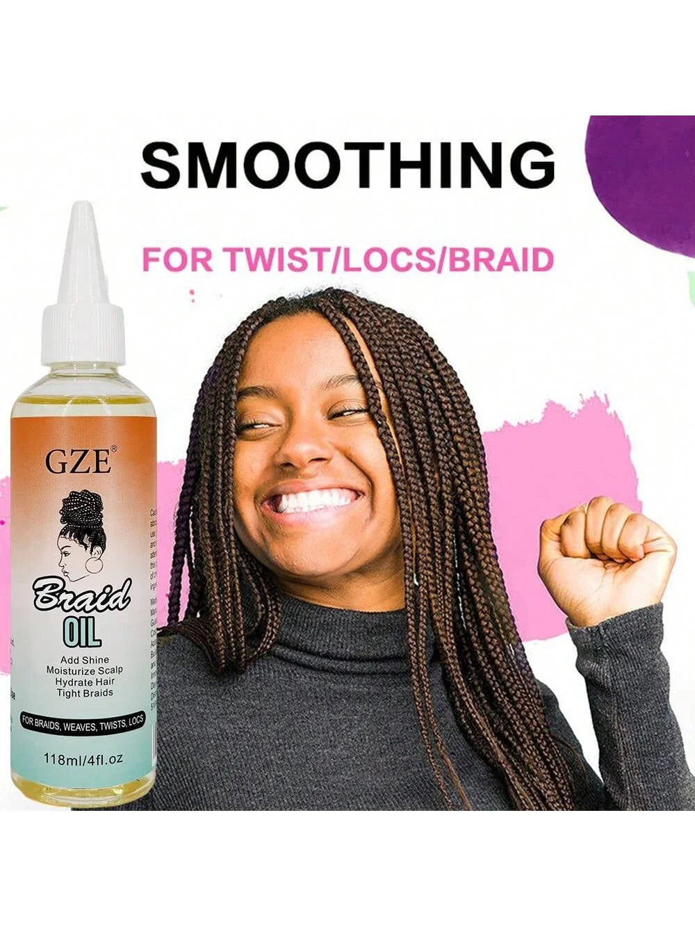 GZE Braid Oil with Coconut Oil