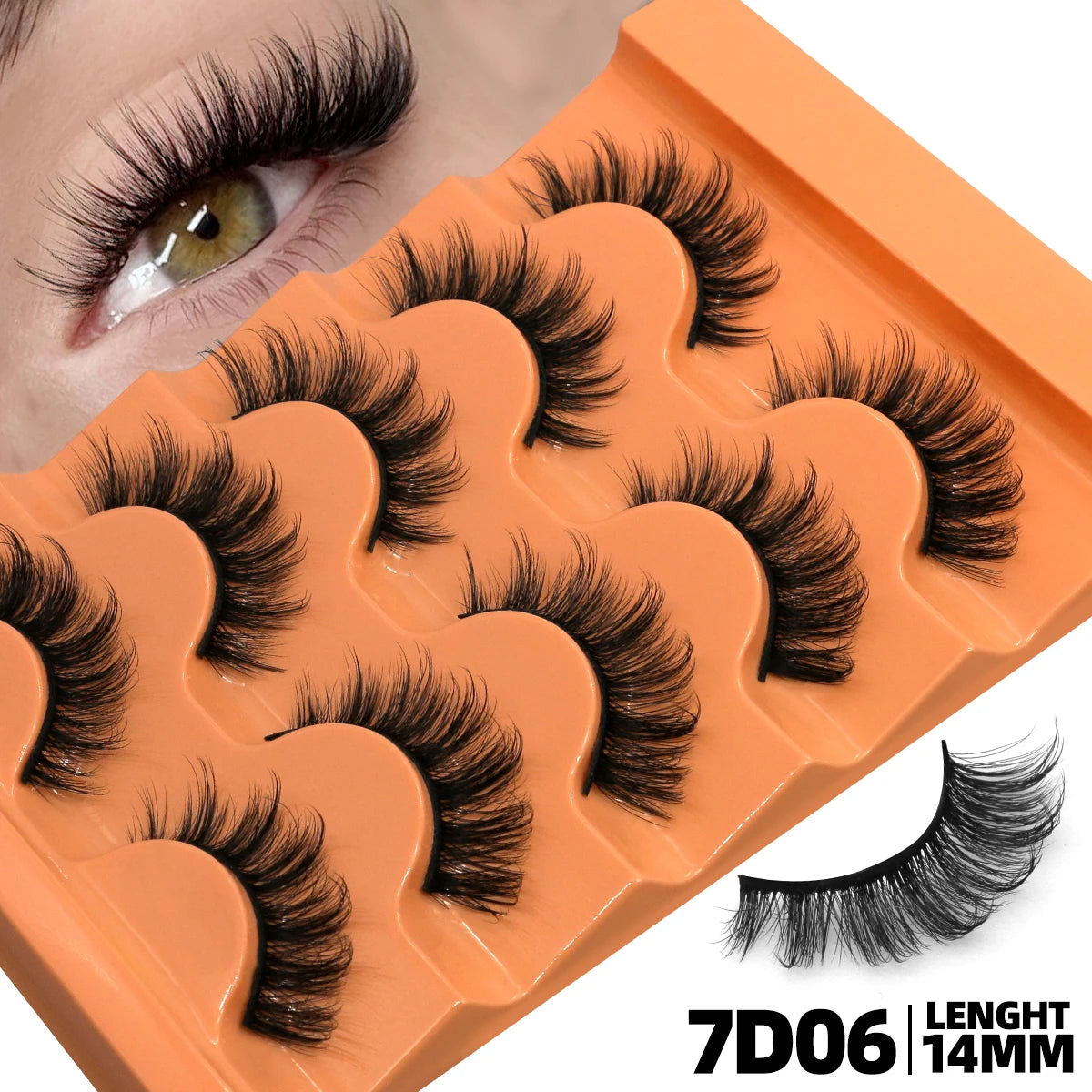 Assorted D Curl 8D Mink False Lashes