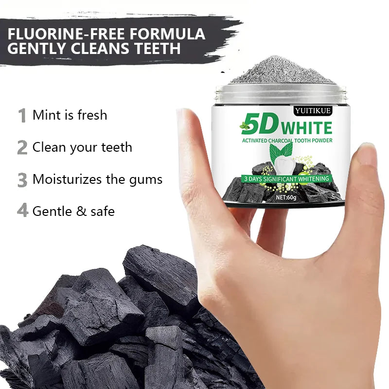 Bamboo Charcoal Teeth Whitening Powder