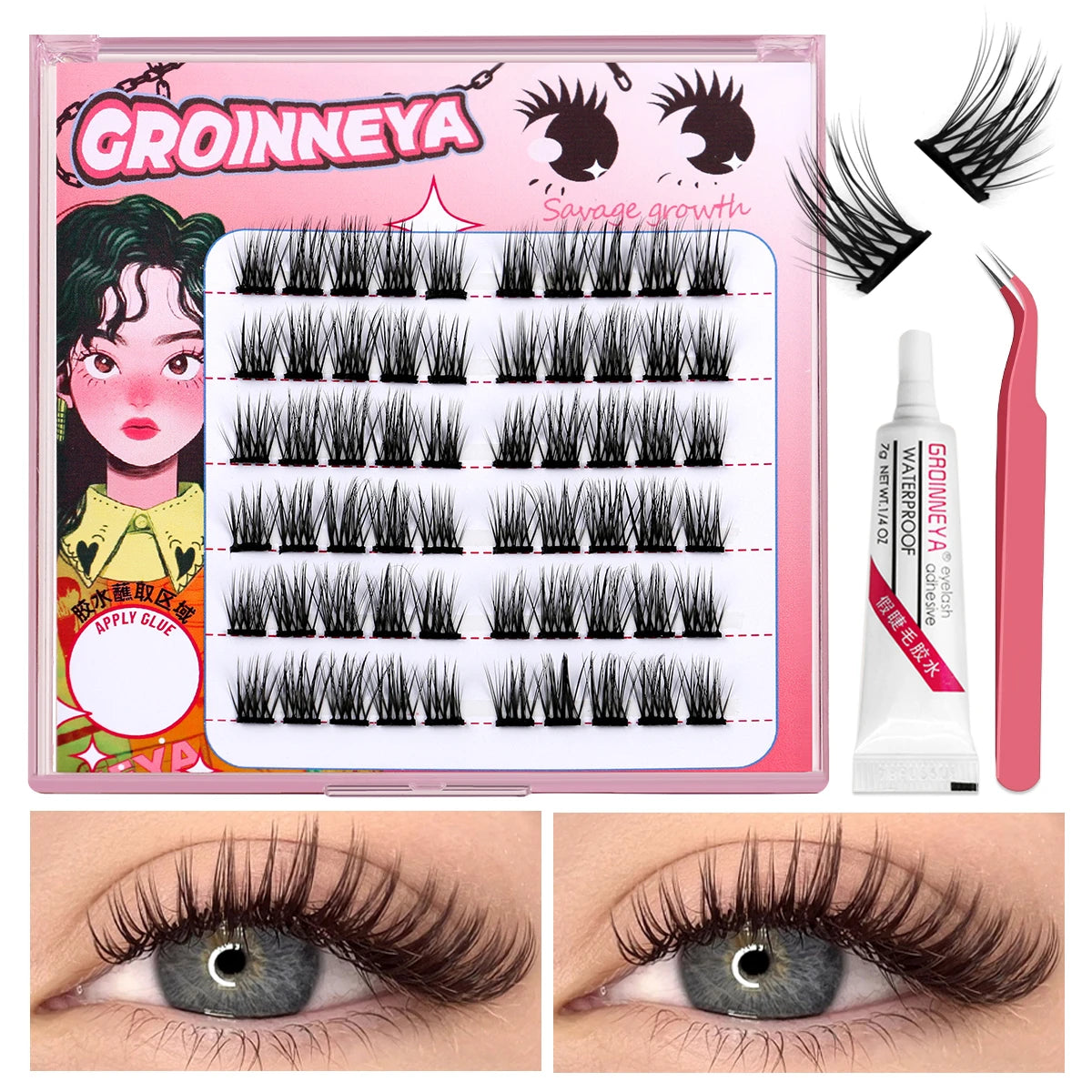 C Curl Assorted Lash Clusters Kit