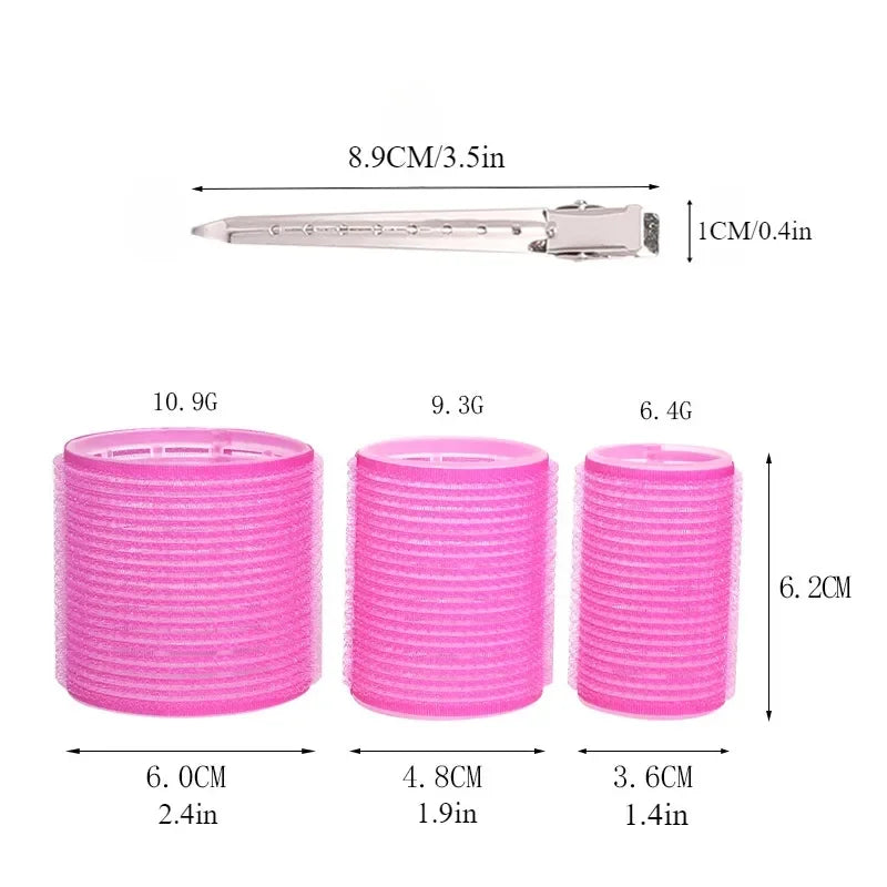 Plastic Self Grip Heatless Hair Curlers