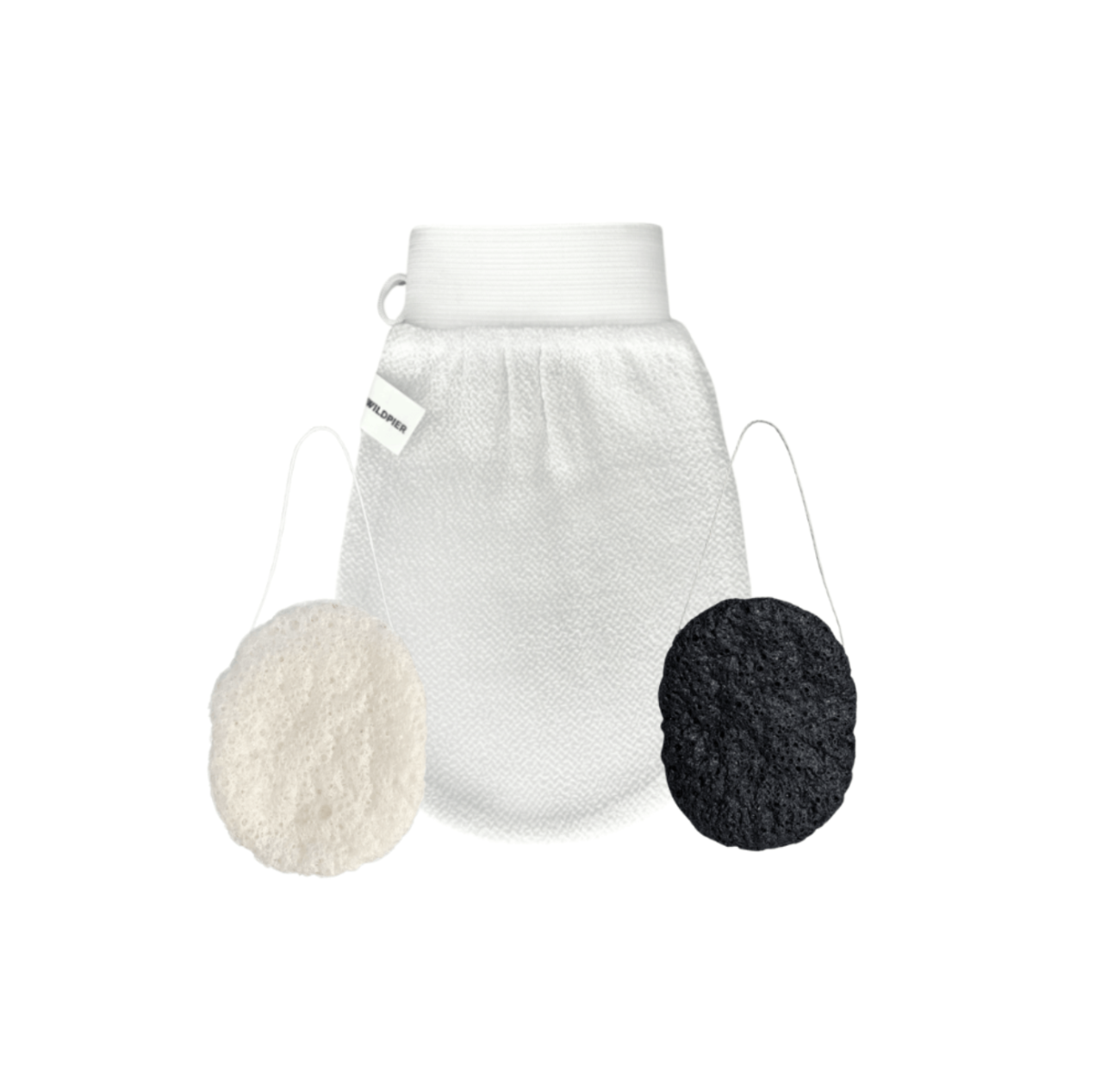 Wildpier™ Deep Exfoliating Glove and Konjac Sponges Bundle
