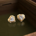 Gilded Heart Earrings
