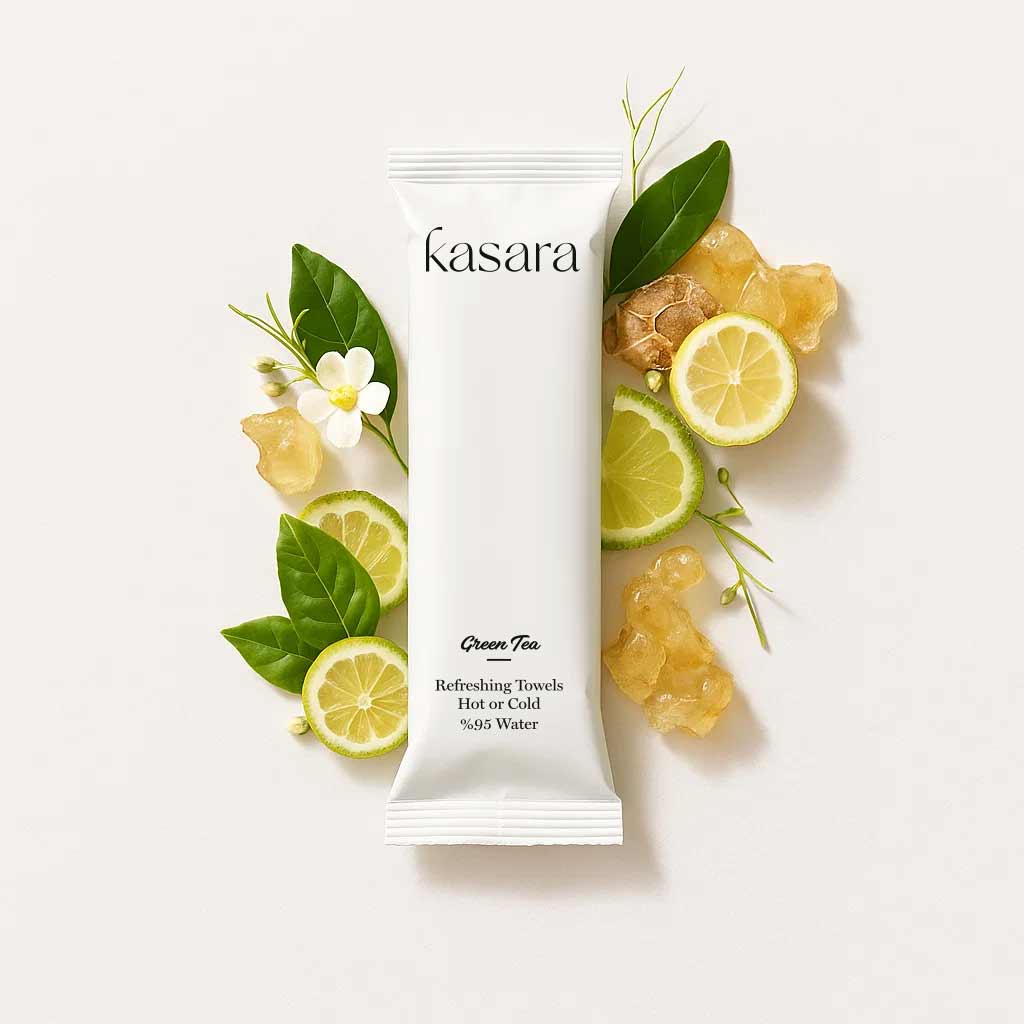 Scented Towel – Green Tea Scent (Hot or Cold Use) Alcohol-Free
