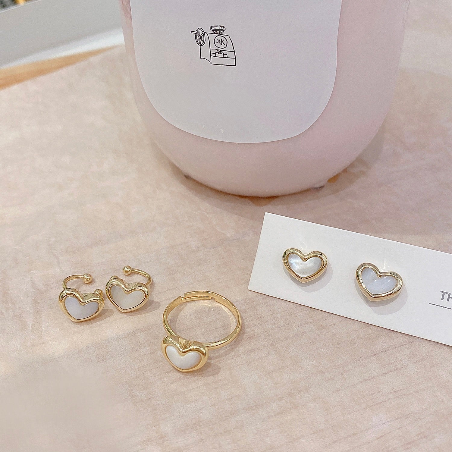 Pearl Heart Ring