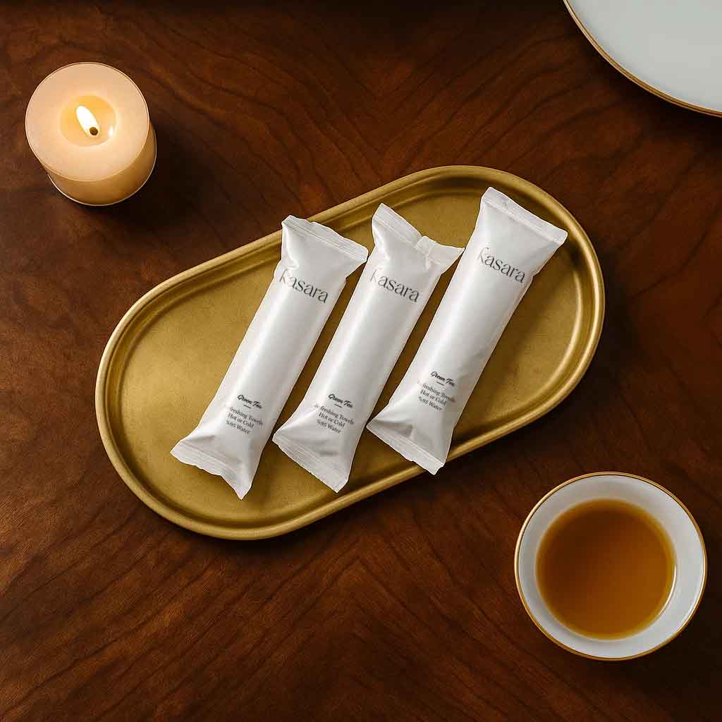Scented Towel – Green Tea Scent (Hot or Cold Use) Alcohol-Free